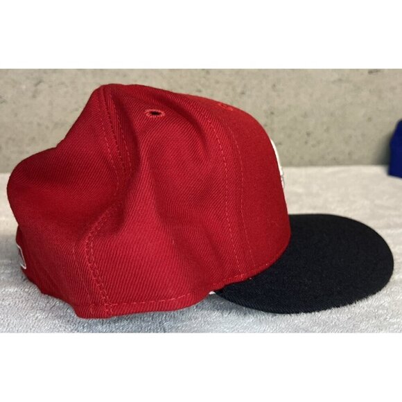 Vintage NWOT Cincinnati Reds New Era Diamond Collection Red Black Hat Size 7 ½ - Picture 2 of 6